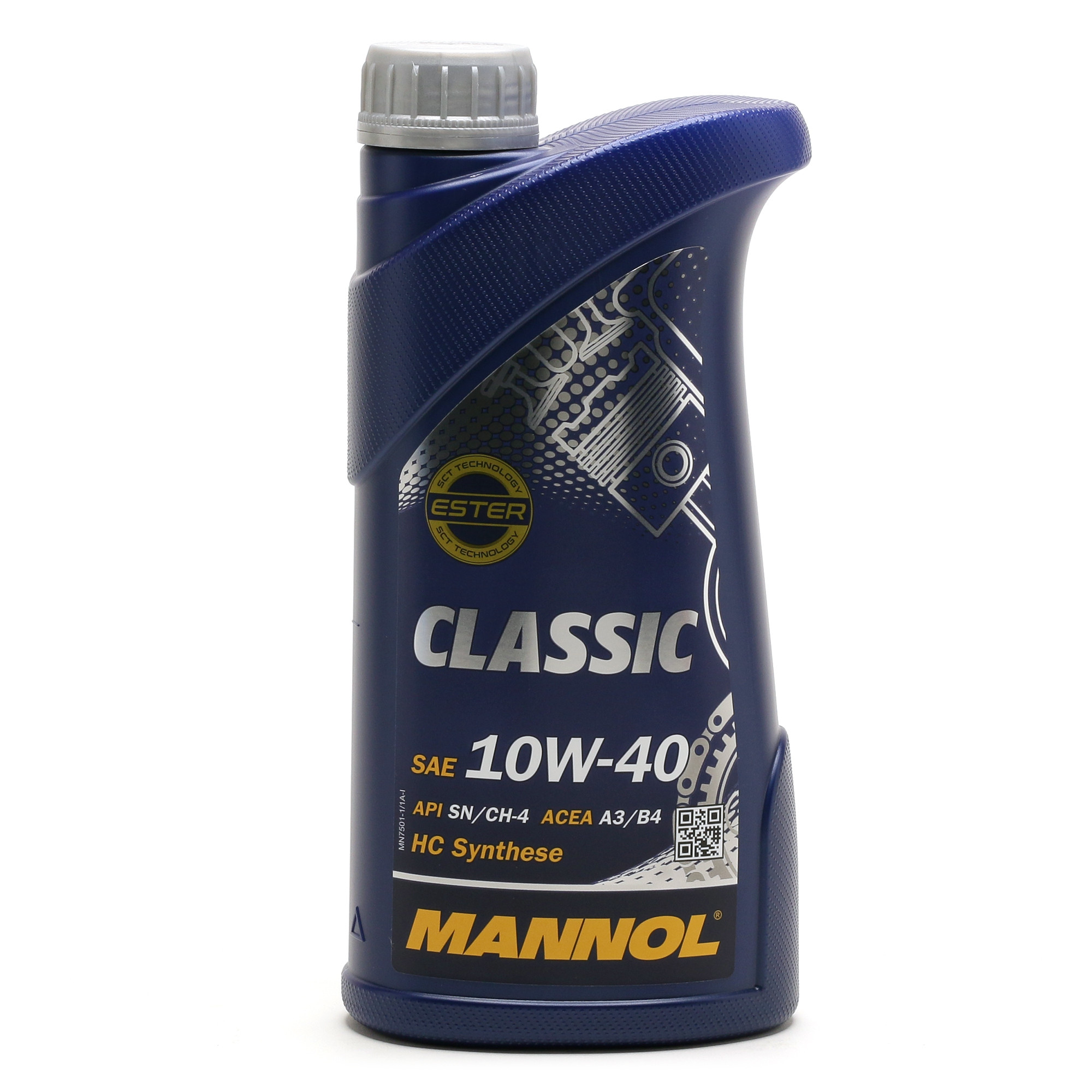 Mannol 7501 Classic 10W-40 synthetisches Motoröl 1l Flasche